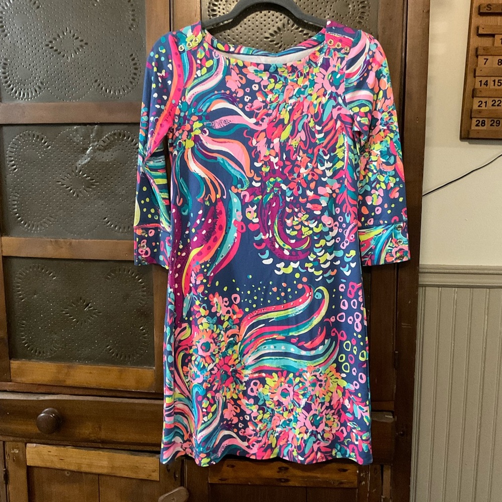 Lilly Pulitzer Sophie Dress Colorful Beach Loot XS